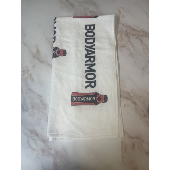 BODY ARMOR GOLF BEACH POOL Gym Towel Red Black 21 x 40” White Red Black - Picture 6 of 7